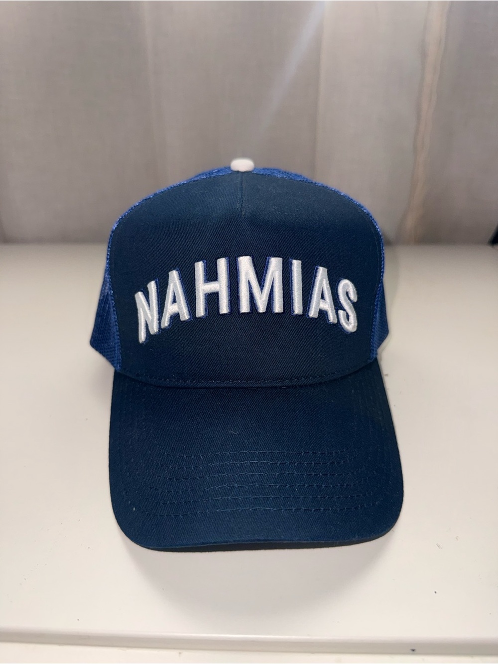 NAHMIAS Navy Mesh Trucker Hat